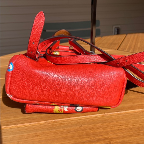 Coach Red Floral Backpack - Picture 8 of 15